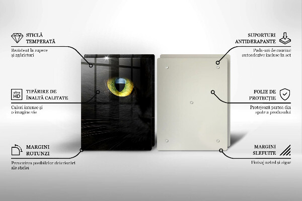 Cache plaque de cuisson Yeux de chat animaux