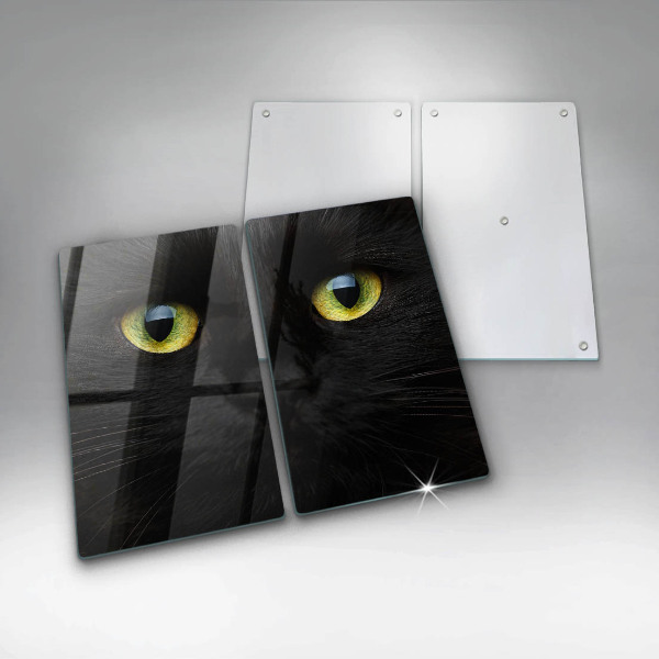 Cache plaque de cuisson Yeux de chat animaux