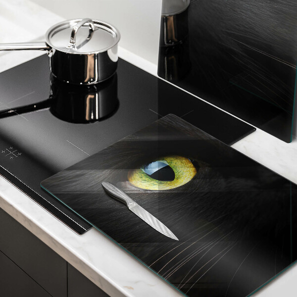 Cache plaque de cuisson Yeux de chat animaux