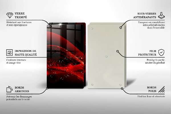 Cache plaque de cuisson Abstraction moderne