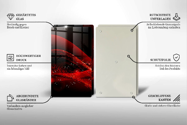 Cache plaque de cuisson Abstraction moderne