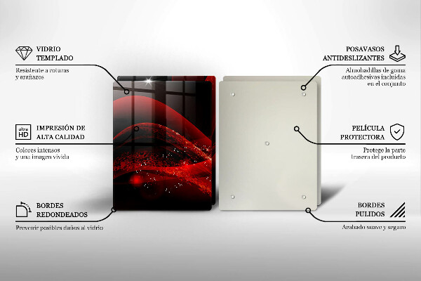 Cache plaque de cuisson Abstraction moderne