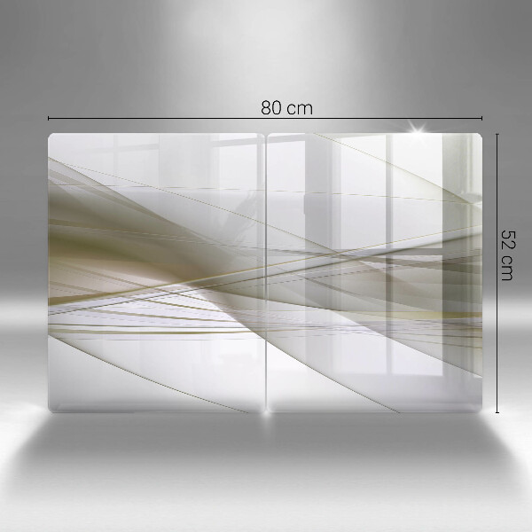 Cache plaque de cuisson Conception de lignes abstraites