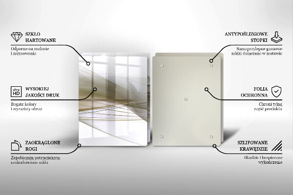 Cache plaque de cuisson Conception de lignes abstraites
