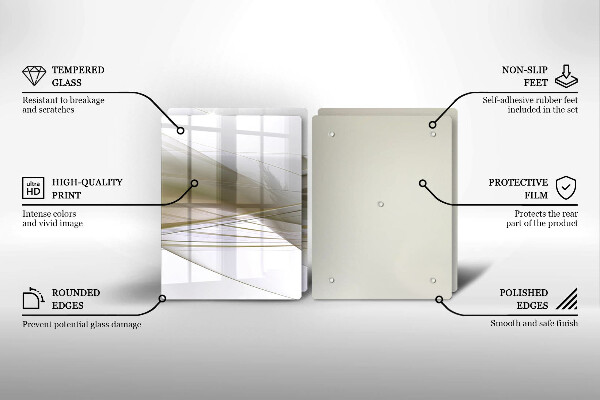 Cache plaque de cuisson Conception de lignes abstraites