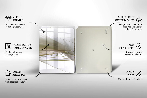 Cache plaque de cuisson Conception de lignes abstraites