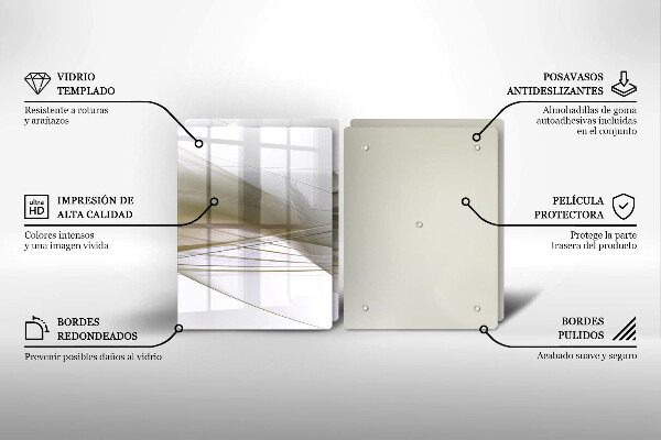 Cache plaque de cuisson Conception de lignes abstraites