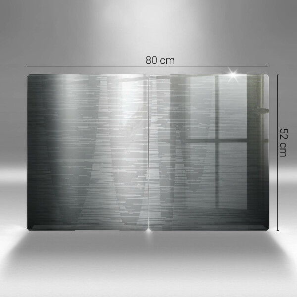 Cache plaque de cuisson Texture métallique