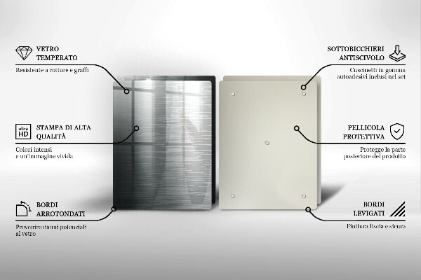 Cache plaque de cuisson Texture métallique