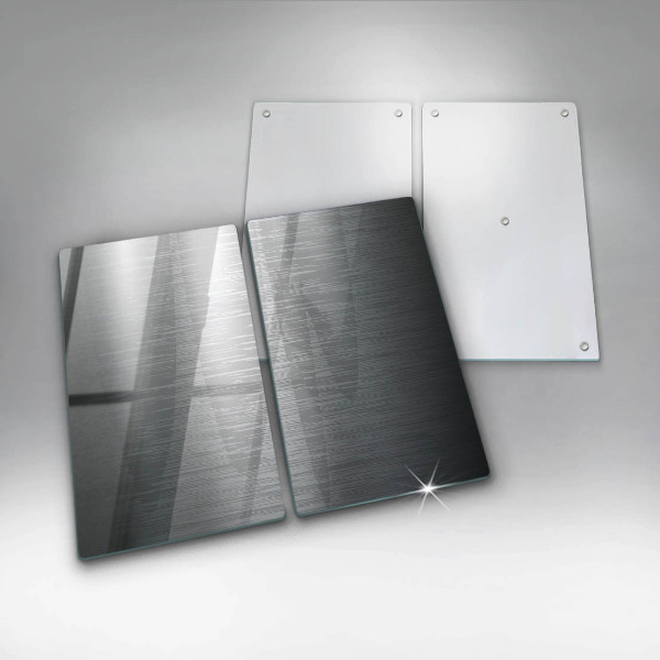 Cache plaque de cuisson Texture métallique