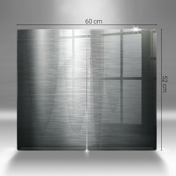 Cache plaque de cuisson Texture métallique