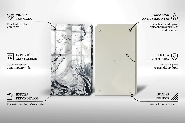 Protection plaque induction Abstraction d'encre