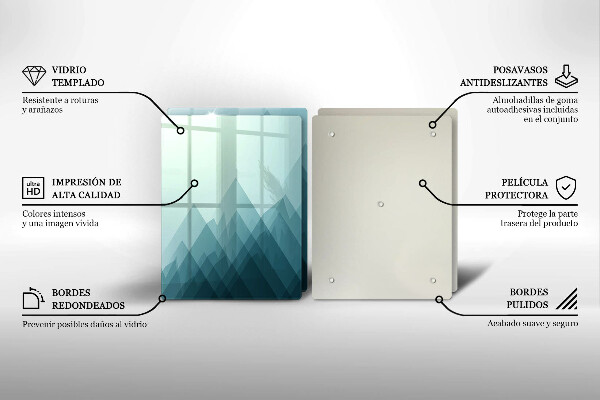 Protection plaque induction Montagnes abstraites