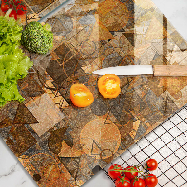 Protection plaque induction Modèle sans couture de figures géométriques