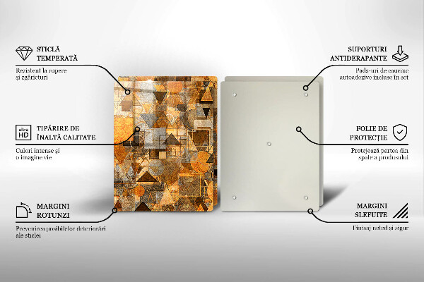 Protection plaque induction Modèle sans couture de figures géométriques