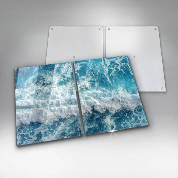 Protection plaque induction Vagues d'eau de mer