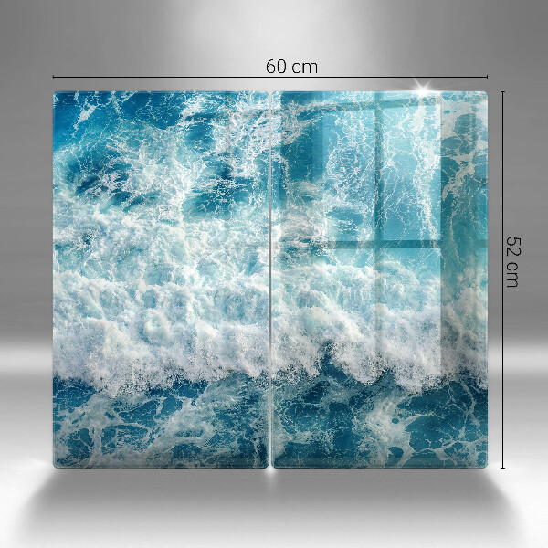 Protection plaque induction Vagues d'eau de mer