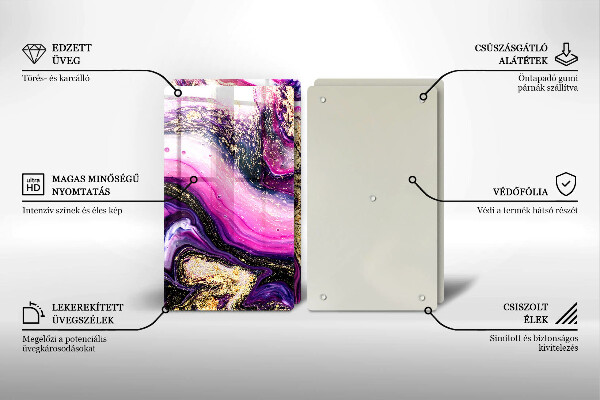 Protection plaque induction Or de conception abstraite