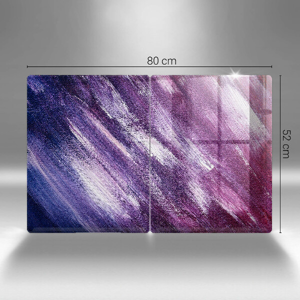 Protection plaque induction Peinture abstraite