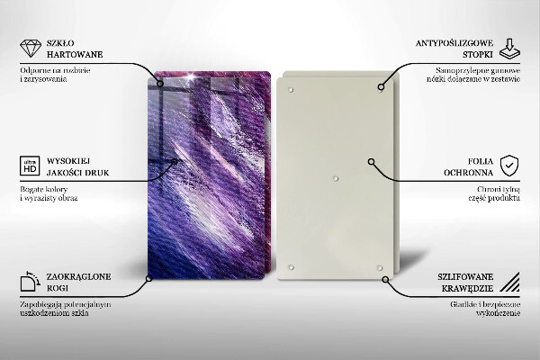 Protection plaque induction Peinture abstraite