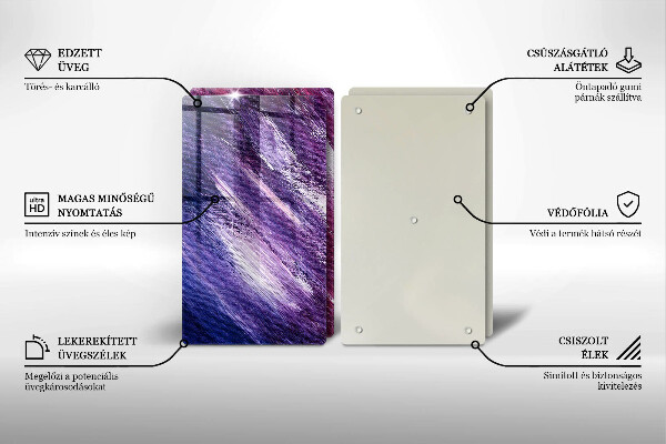 Protection plaque induction Peinture abstraite