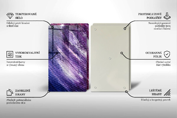 Protection plaque induction Peinture abstraite