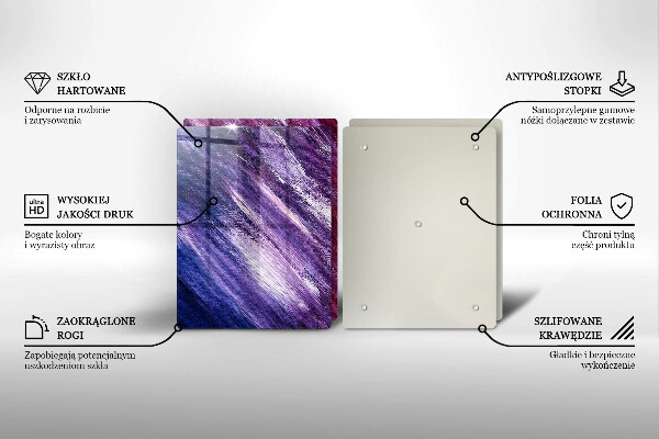 Protection plaque induction Peinture abstraite