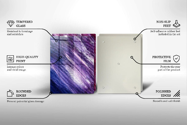 Protection plaque induction Peinture abstraite