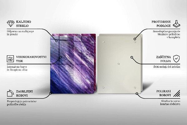 Protection plaque induction Peinture abstraite