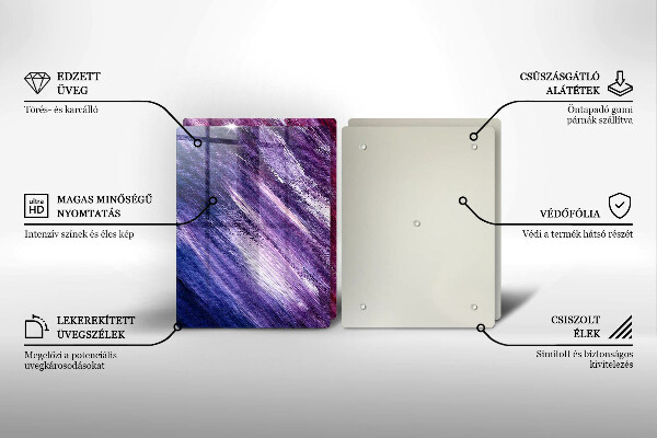 Protection plaque induction Peinture abstraite