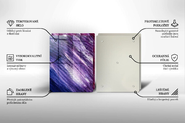 Protection plaque induction Peinture abstraite