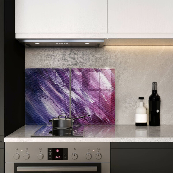 Protection plaque induction Peinture abstraite