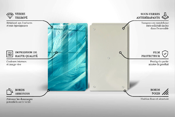 Protection plaque induction Plumes délicates