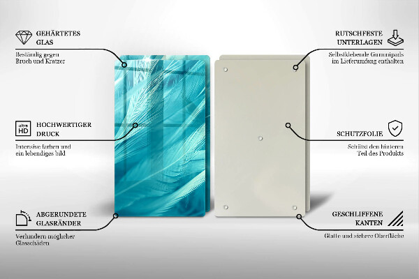 Protection plaque induction Plumes délicates