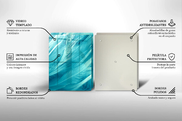 Protection plaque induction Plumes délicates