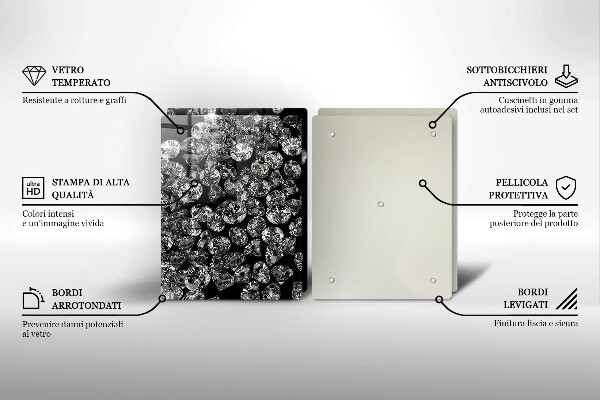 Cache plaque de cuisson Diamants diamants