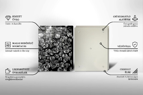 Cache plaque de cuisson Diamants diamants