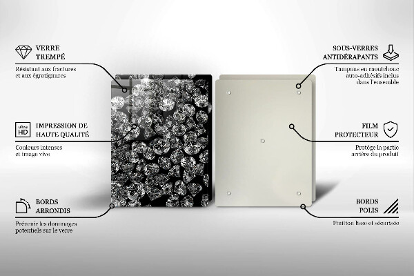Cache plaque de cuisson Diamants diamants