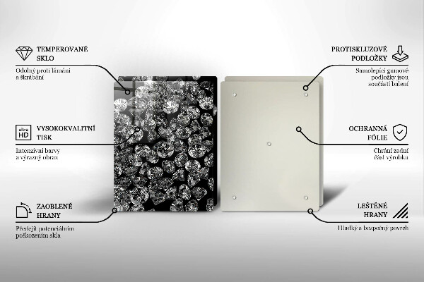 Cache plaque de cuisson Diamants diamants