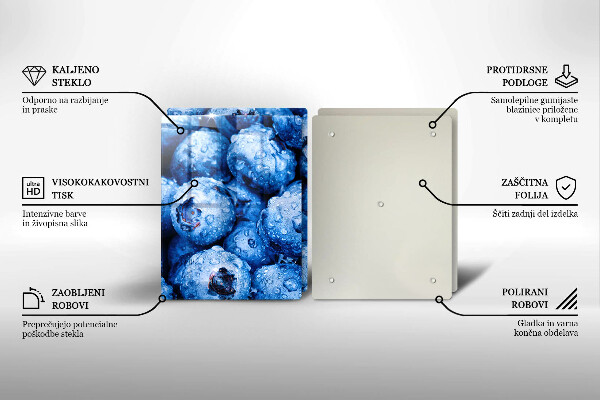 Protection plaque induction Myrtilles juteuses