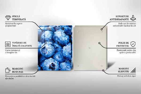 Protection plaque induction Myrtilles juteuses