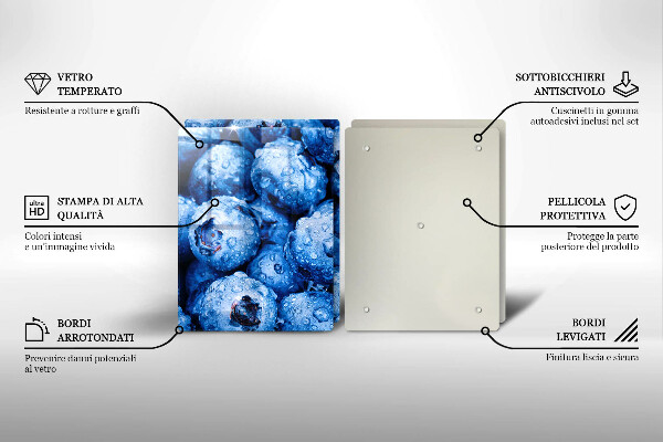 Protection plaque induction Myrtilles juteuses