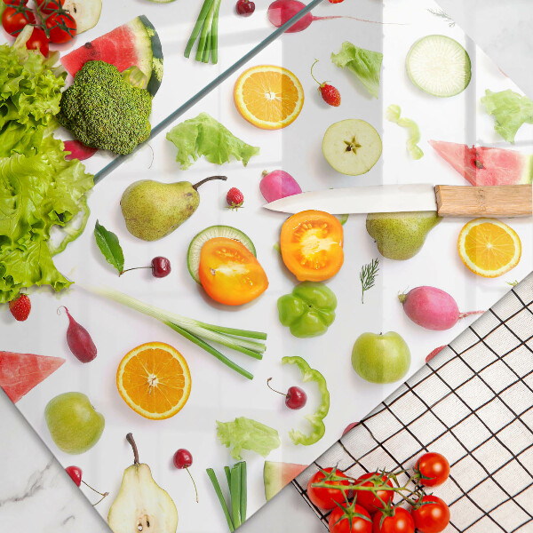 Protection plaque induction Modèle de fruits et légumes