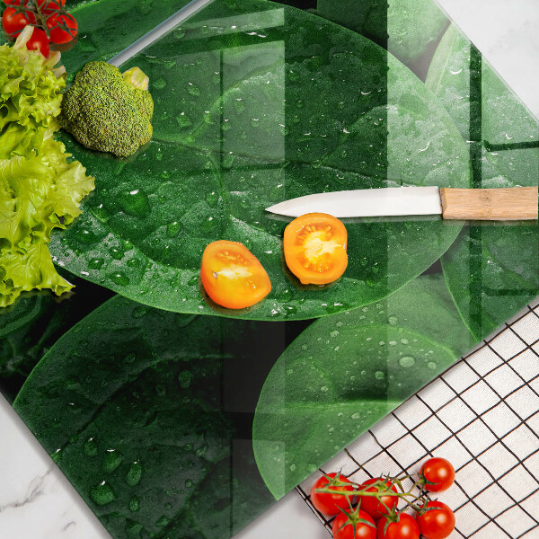 Protection plaque induction Feuilles de basilic