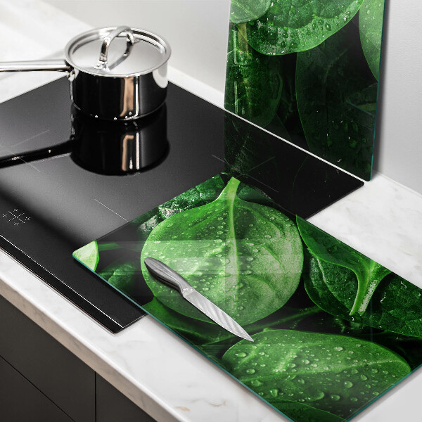 Protection plaque induction Feuilles de basilic