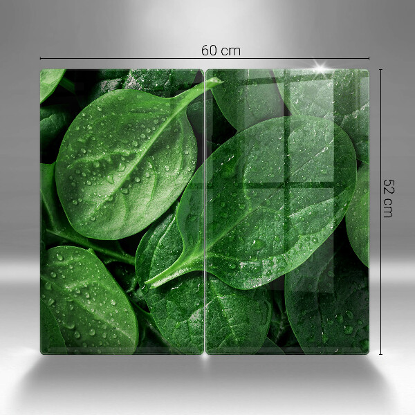 Protection plaque induction Feuilles de basilic