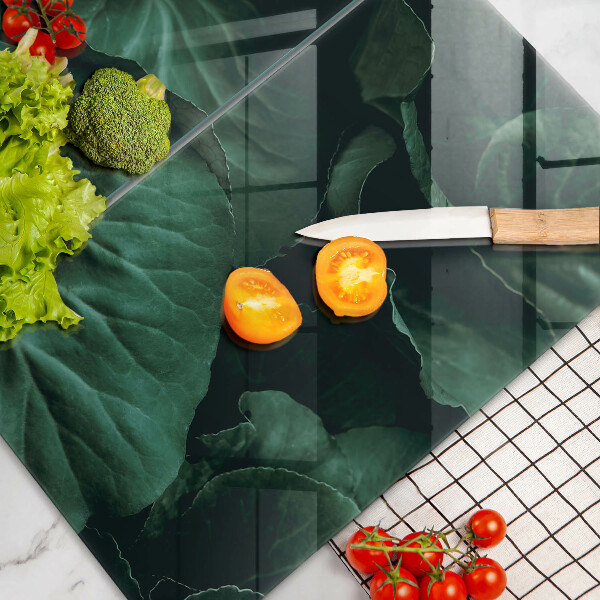 Protection plaque induction Feuilles sombres et sauvages