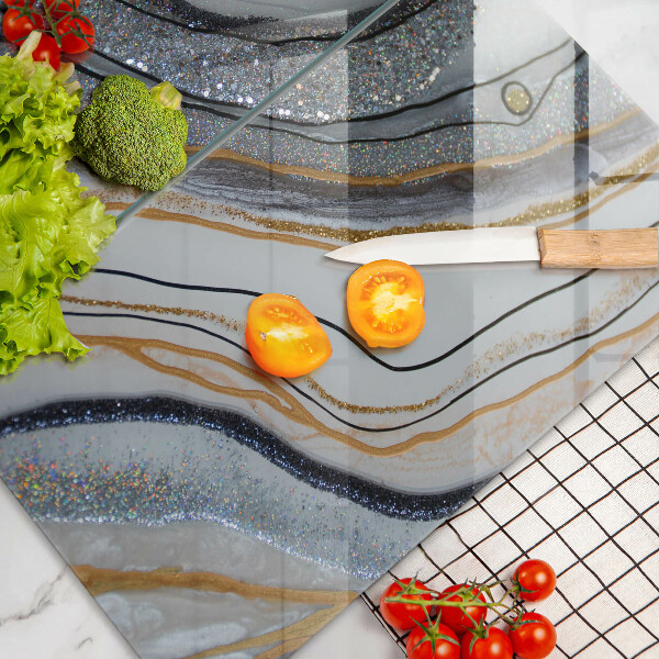 Protection plaque induction rocher avec de l'or