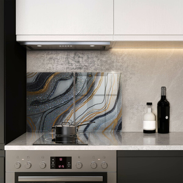 Protection plaque induction rocher avec de l'or