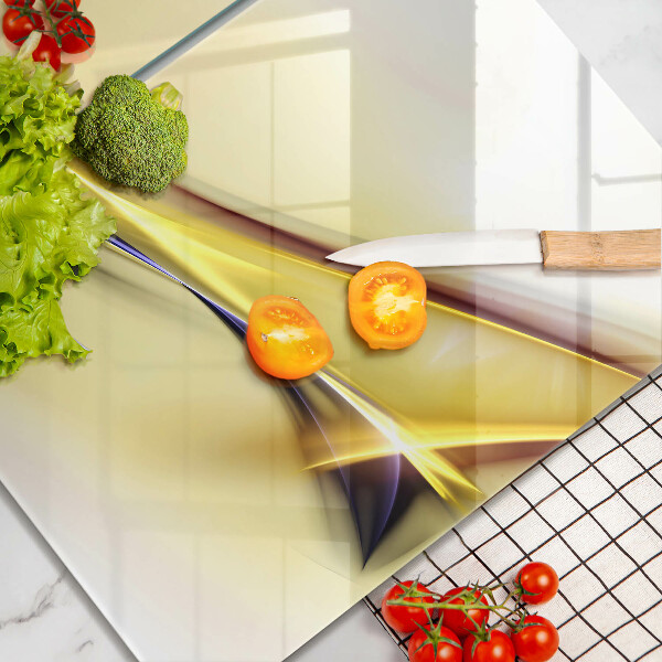 Cache plaque de cuisson Lignes de lumière abstraites